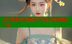 小红楼萝莉岛揭秘平台 权力财富黑幕一览