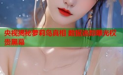 央视揭秘萝莉岛真相 数据追踪曝光权贵黑幕