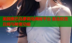 美国奥巴马萝莉岛揭秘平台 直击权贵丑闻与秘密功能