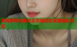 勇闯萝莉岛曝光全攻略轻松掌握精彩内容