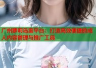 广州萝莉岛案平台：打造高效便捷的成人内容管理与推广工具