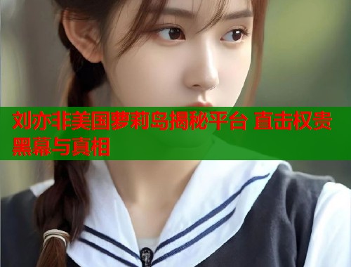 刘亦非美国萝莉岛揭秘平台 直击权贵黑幕与真相  第1张