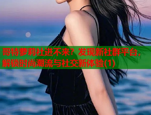 哥特萝莉社进不来？发现新社群平台，解锁时尚潮流与社交新体验(1)  第1张