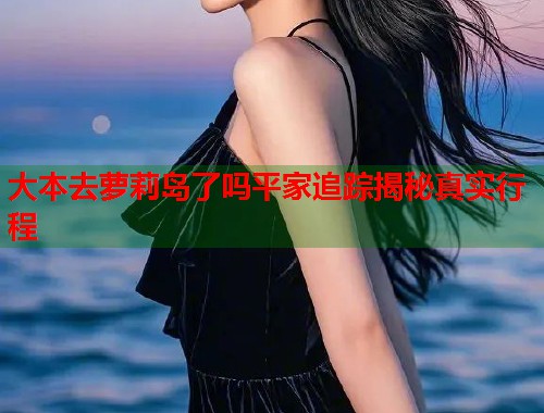 大本去萝莉岛了吗平家追踪揭秘真实行程  第1张