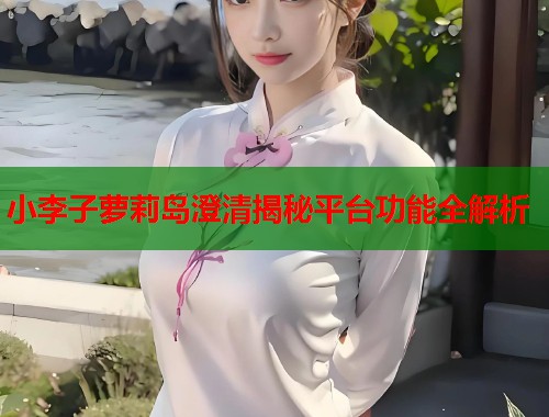 小李子萝莉岛澄清揭秘平台功能全解析  第1张